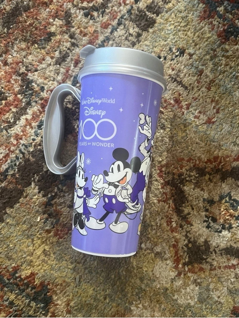 Walt Disney World 100 Years of Wonder Refillable Resort Travel Mug Silver